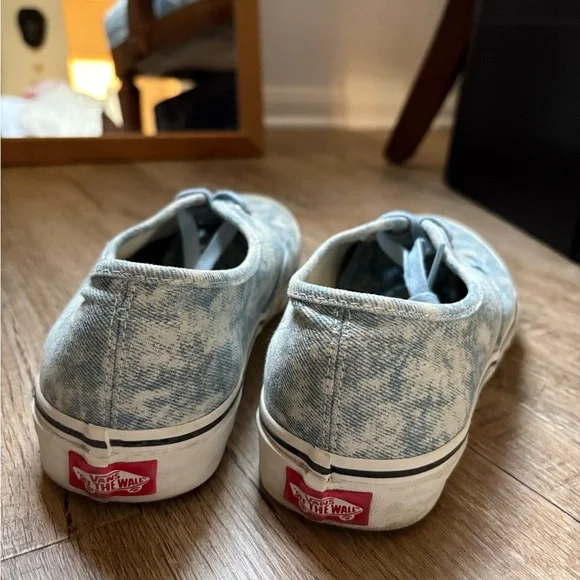 Vans Light Blue Acid Wash Sneakers - Picture 3 of 4